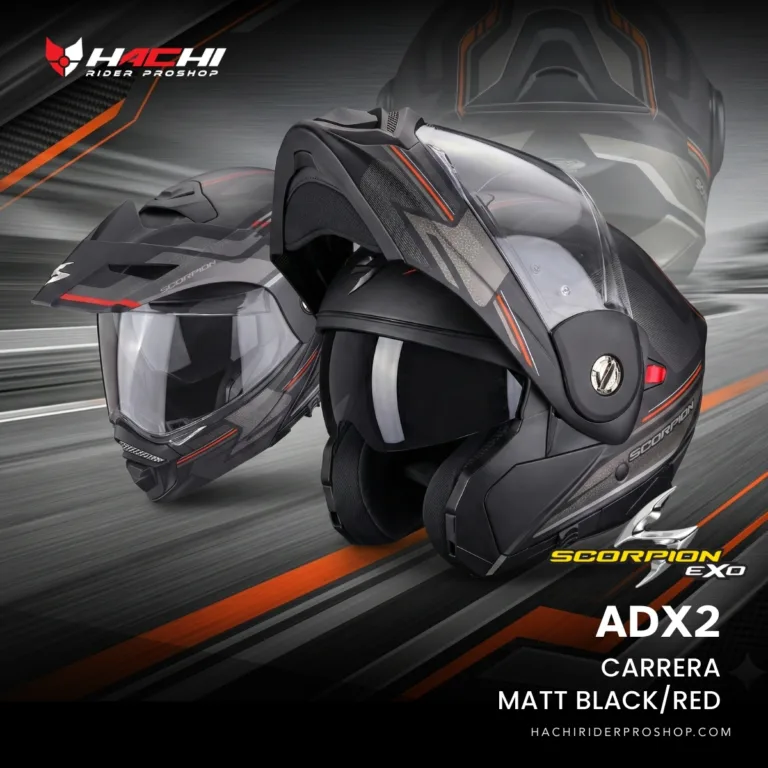 SCORPION ADX2 - Carrera Matt BlackRed