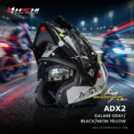 หมวกกันน็อคยกคาง SCORPION ADX2 - Galane GrayBlackNeon Yellow