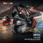 หมวกกันน็อคยกคาง SCORPION ADX2 - Galane Silver/Black/Red