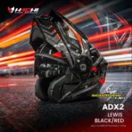 หมวกกันน็อคยกคาง SCORPION ADX2 - Lewis BlackRed