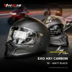 หมวกกันน็อคคาเฟ่คลาสสิก SCORPION EXO HX1 CARBON SE - Matt Black