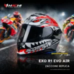 หมวกกันน็อคเต็มใบ SCORPION EXO R1 EVO AIR - Zaccone Replica