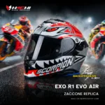 หมวกกันน็อคเต็มใบ SCORPION EXO R1 EVO AIR - Zaccone Replica