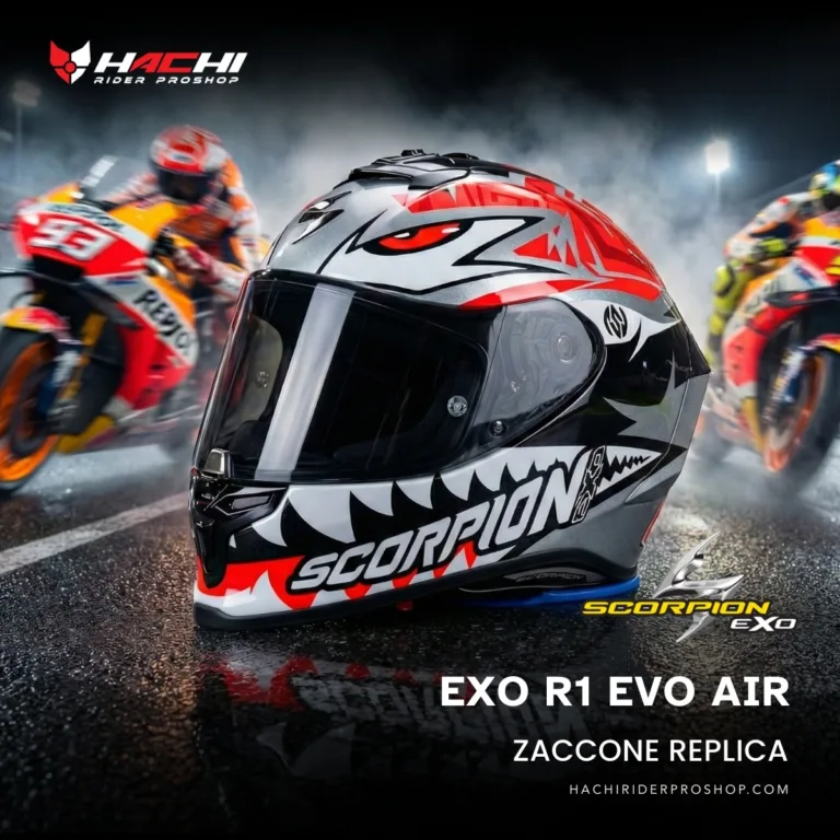 หมวกกันน็อคเต็มใบ SCORPION EXO R1 EVO AIR - Zaccone Replica