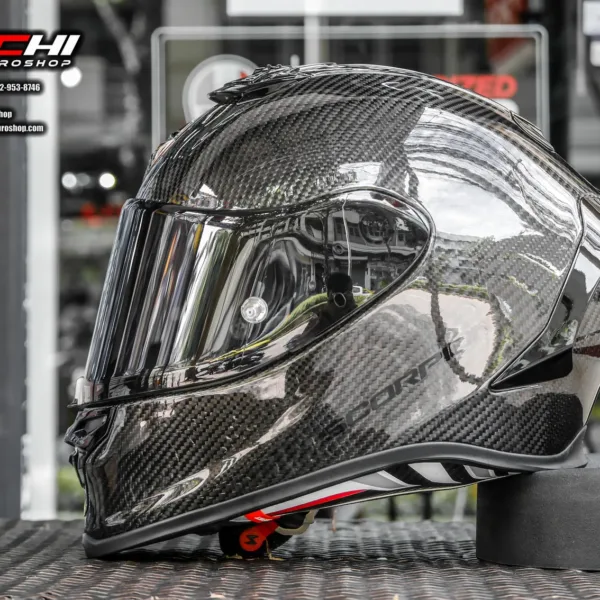 SCORPION EXO R1 EVO CARBON AIR - Gloss Black