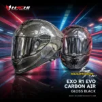 หมวกกันน็อคเต็มใบ SCORPION EXO R1 EVO CARBON AIR - Gloss Black
