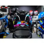 SCORPION EXO R1 EVO II AIR - Savage Black/Blue/Pink - Image 5