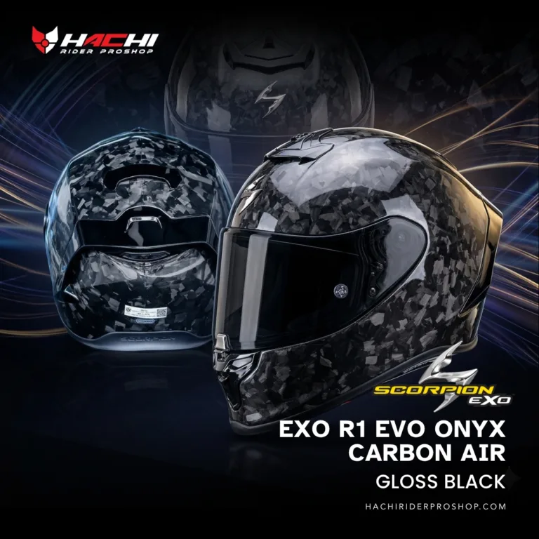 SCORPION EXO R1 EVO ONYX CARBON AIR Gloss Black Cover