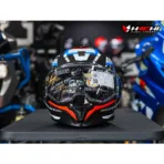 SCORPION EXO TECH EVO CARBON - Cosy Black/Blue/Red - Image 7