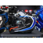 SCORPION EXO TECH EVO CARBON - Cosy Black/Blue/Red - Image 3