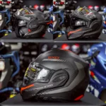 SCORPION EXO TECH EVO CARBON - Cosy Matt Black/Red