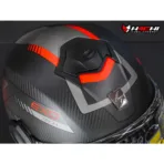 SCORPION EXO TECH EVO CARBON - Cosy Matt Black/Red - Image 4