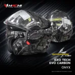 หมวกกันน็อคยกคาง SCORPION EXO TECH EVO CARBON - Onyx