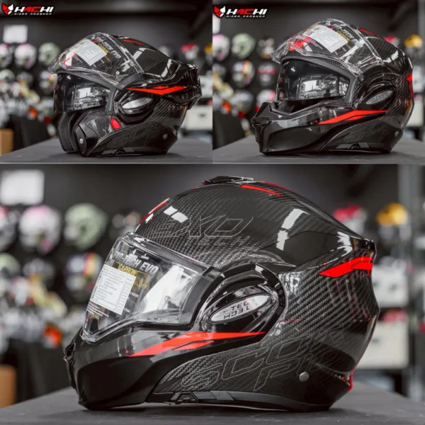 SCORPION EXO TECH EVO CARBON - Rover Black/Red