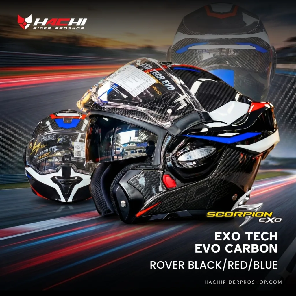 SCORPION EXO TECH EVO CARBON - Rover BlackRedBlue