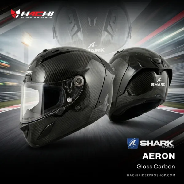 หมวกกันน็อคเต็มใบ SHARK AERON Gloss Carbon
