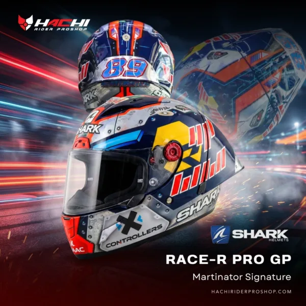 หมวกกันน็อคเต็มใบ SHARK RACE-R PRO GP - Martinator Signature Cover