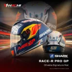 หมวกกันน็อคเต็มใบ SHARK RACE-R PRO GP - Oliveira Signature Mat
