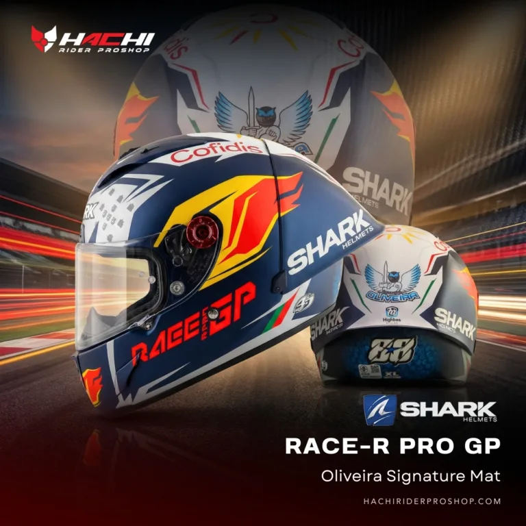 หมวกกันน็อคเต็มใบ SHARK RACE R PRO GP Oliveira Signature Mat