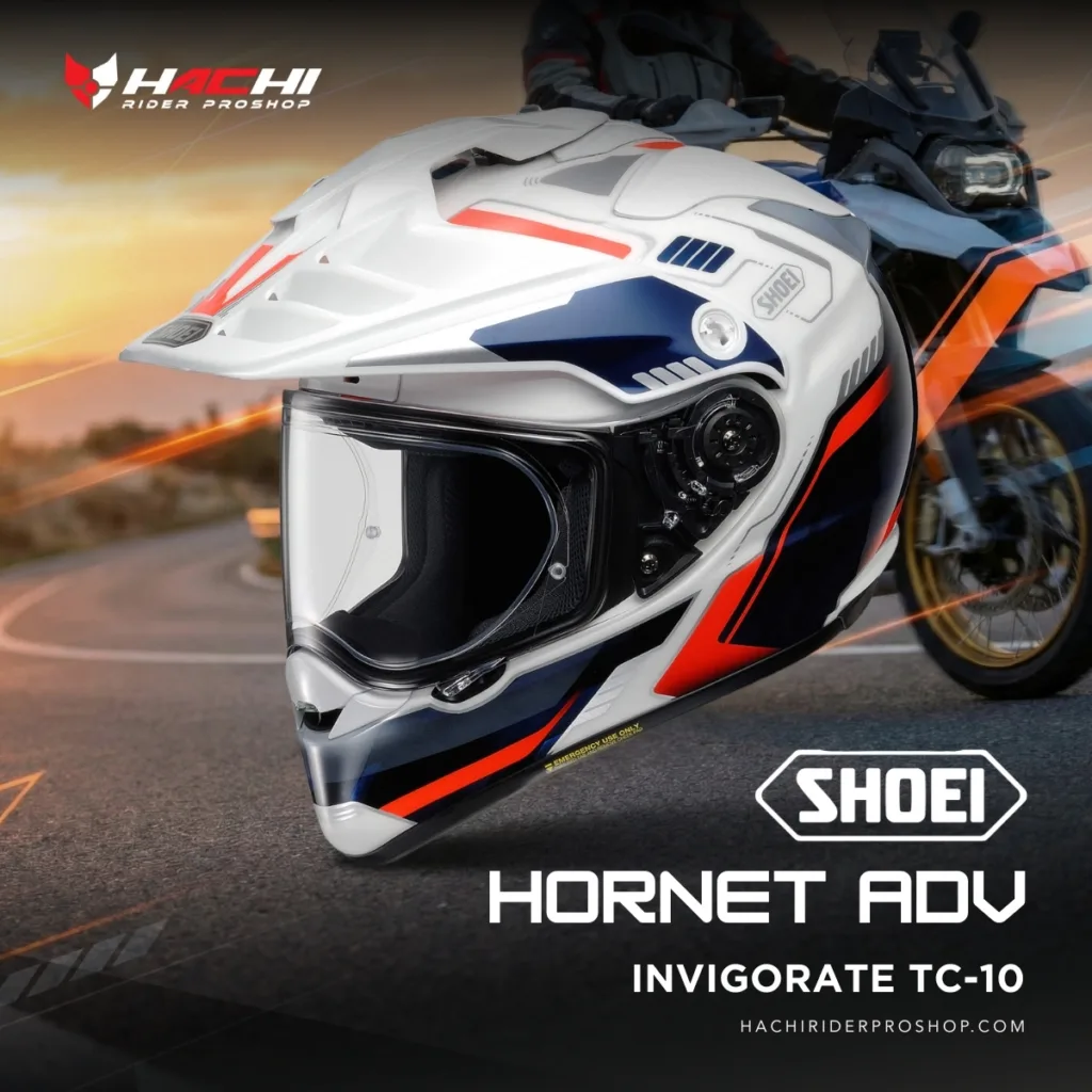 หมวกกันน็อคทัวร์ริ่ง SHOEI HORNET ADV - Invigorate TC-10