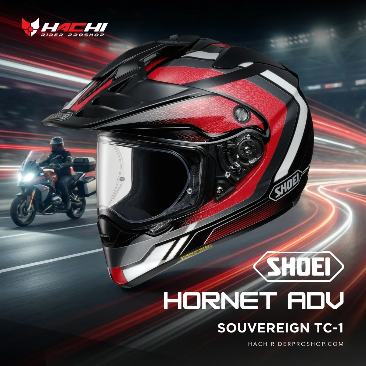 หมวกกันน็อคทัวร์ริ่ง SHOEI HORNET ADV SOUVEREIGN TC-1