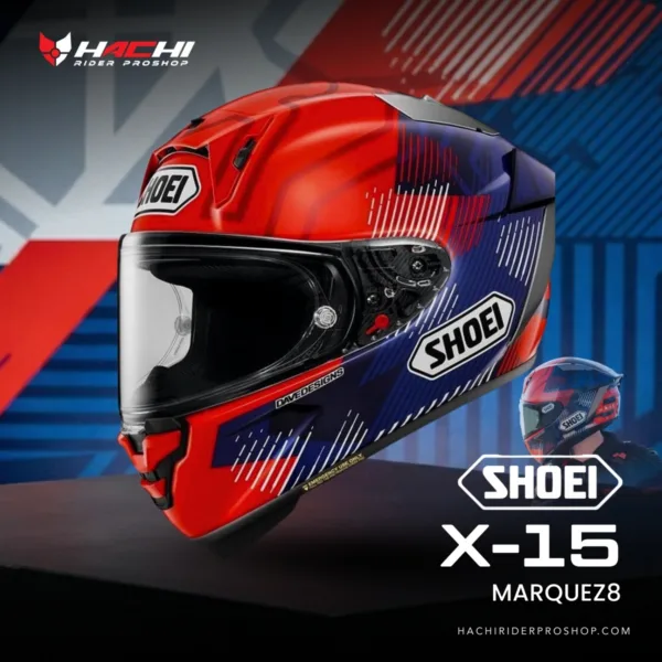 หมวกกันน็อคเต็มใบ SHOEI X-15 - Marquez8