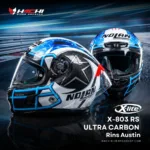 หมวกกันน็อคเต็มใบ X-lite X-803 RS ULTRA CARBON - Rins Austin