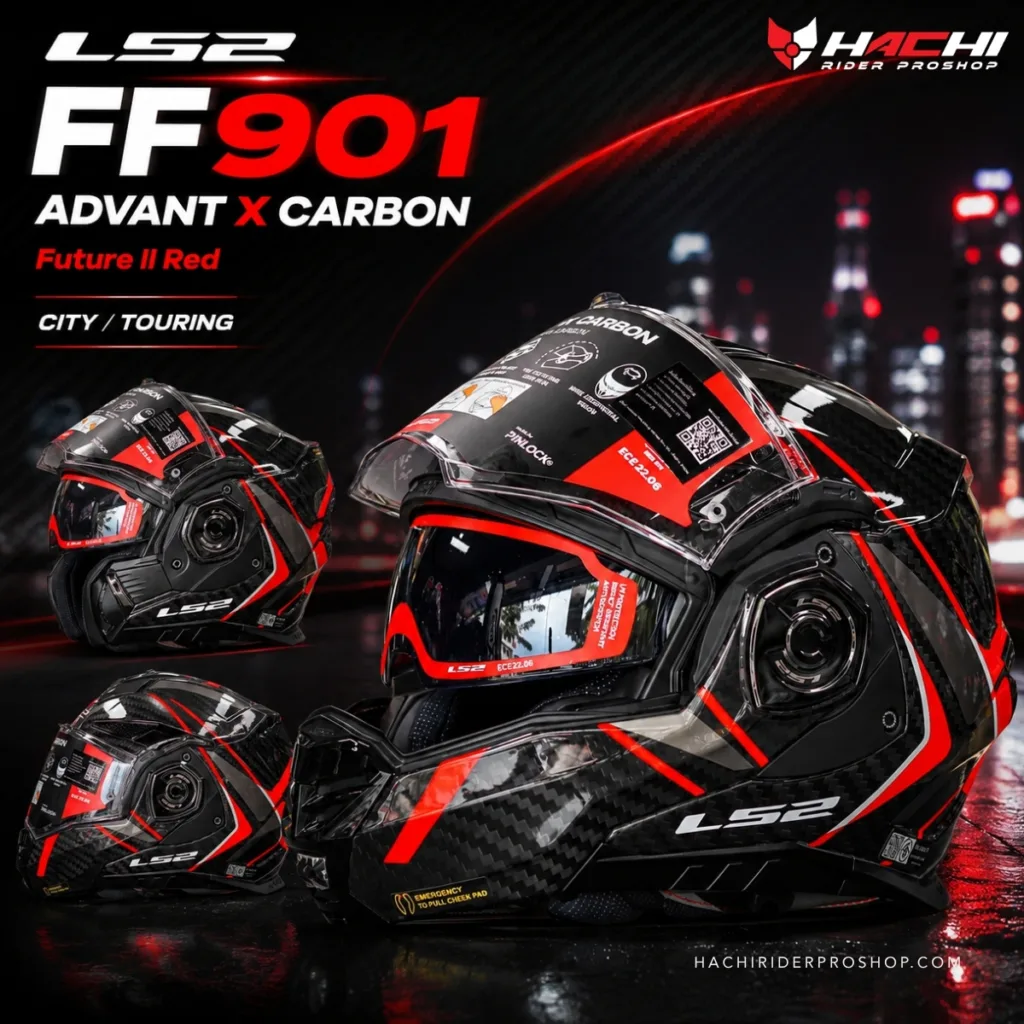 ls2 ff901 advant x carbon future ii red cover