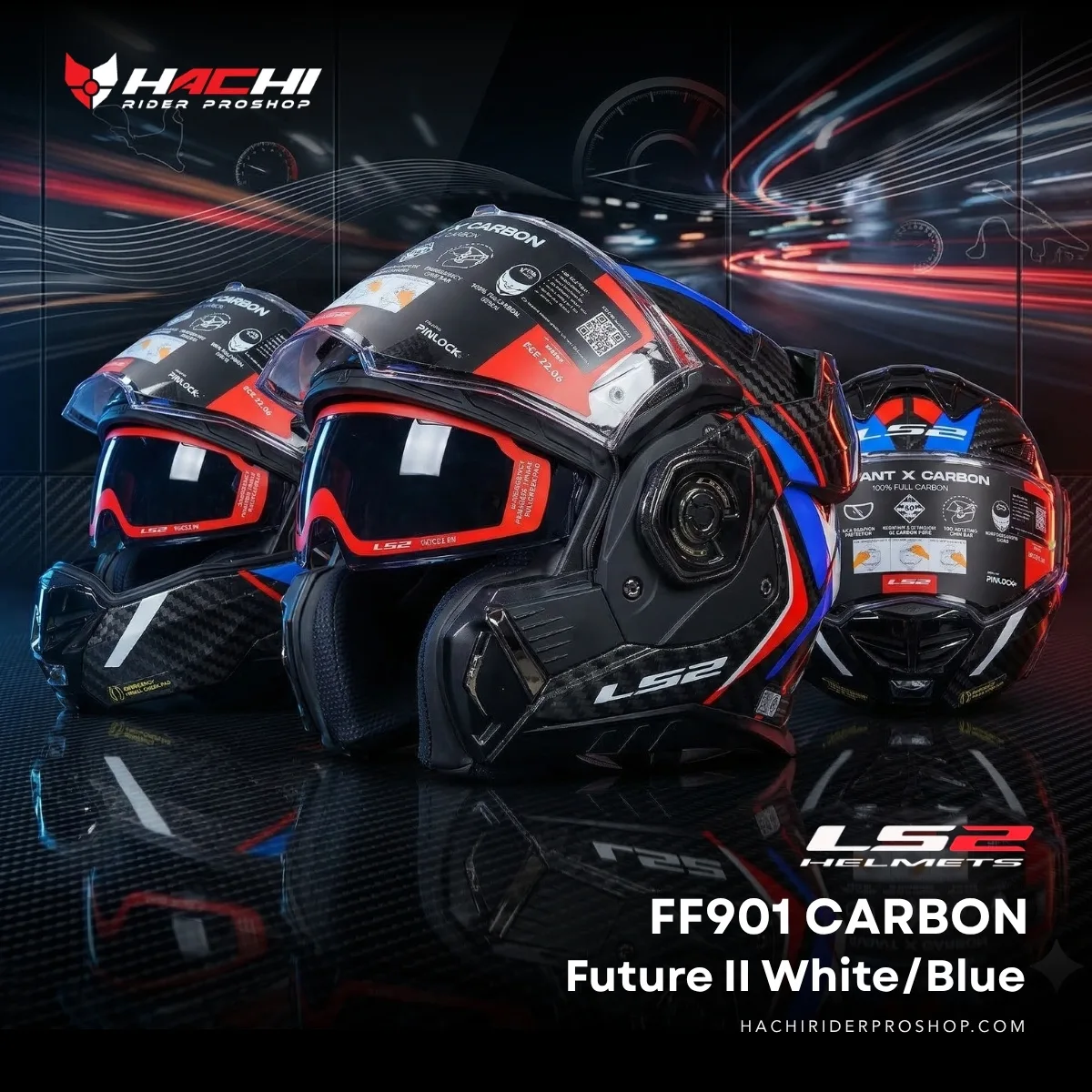 ls2 ff901 carbon future ii whiteblue