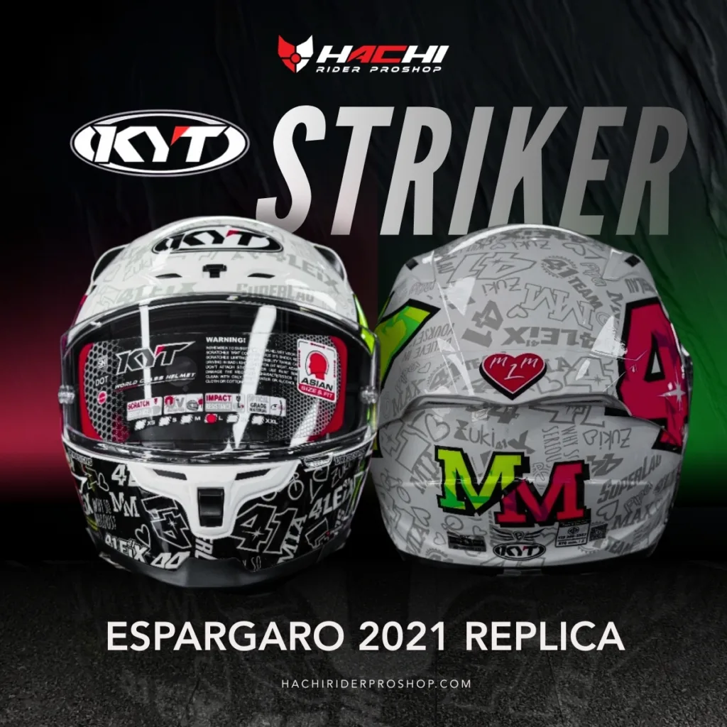 หมวกกันน็อคเต็มใบ KYT STRIKER - Espargaro 2021