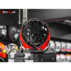 LS2 MX702 PIONEER II - Rally Red/White - Image 8