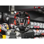 LS2 MX702 PIONEER II - Rally Red/White - Image 3