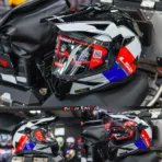 LS2 MX702 PIONEER II - Rally Red/White/Blue