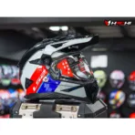 LS2 MX702 PIONEER II - Rally Red/White/Blue - Image 5