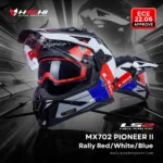 LS2 MX702 PIONEER II Rally RedWhiteBlue