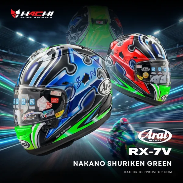 ARAI RX-7V - Nakano Shuriken Green