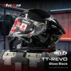 หมวกกันน็อคเต็มใบ KYT TT REVO - Gloss Black