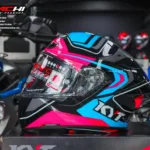 KYT TT REVO - Overtech Black/Pink