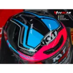 KYT TT REVO - Overtech Black/Pink - Image 6