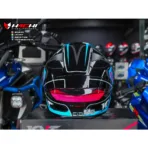 KYT TT REVO - Overtech Black/Pink - Image 5