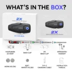 บลูทูธติดหมวกกันน็อค MAXRUNON BLUETOOTH - 2X - Image 8