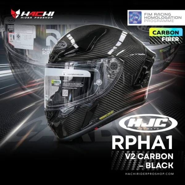 HJC RPHA1 V2 CARBON Black