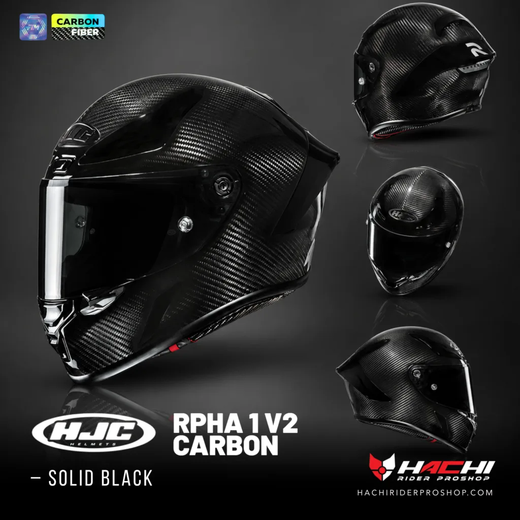 hjc rpha 1 v2 carbon black