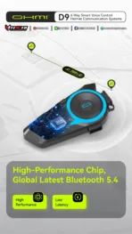 บลูทูธติดหมวกกันน็อค OHMI BLUETOOTH - D9 - Image 3