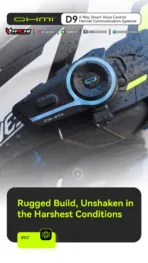 บลูทูธติดหมวกกันน็อค OHMI BLUETOOTH - D9 - Image 4