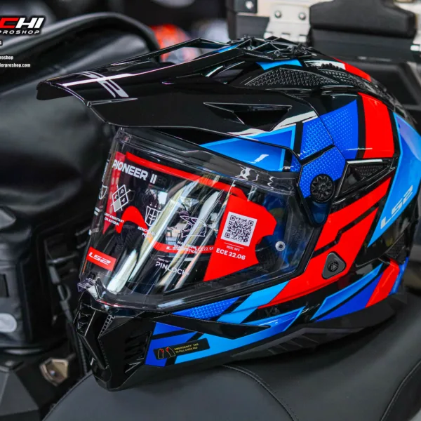 LS2 MX702 PIONEER II Block BlackRedBlue