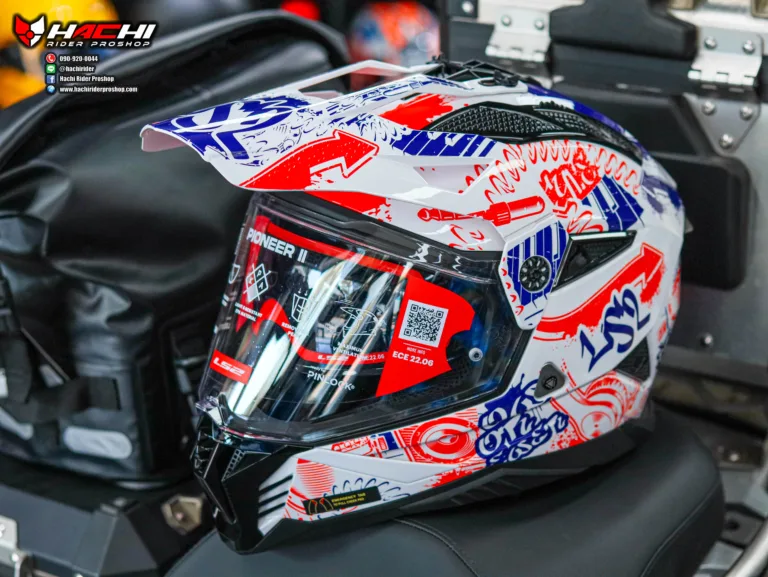 LS2 MX702 Fantasy White Red Blue 7