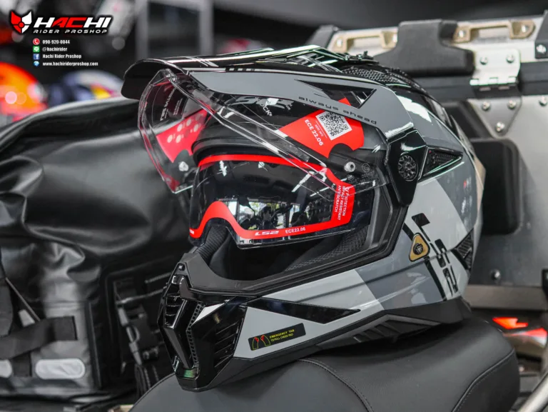 LS2 MX702 Rally Gray Black 6