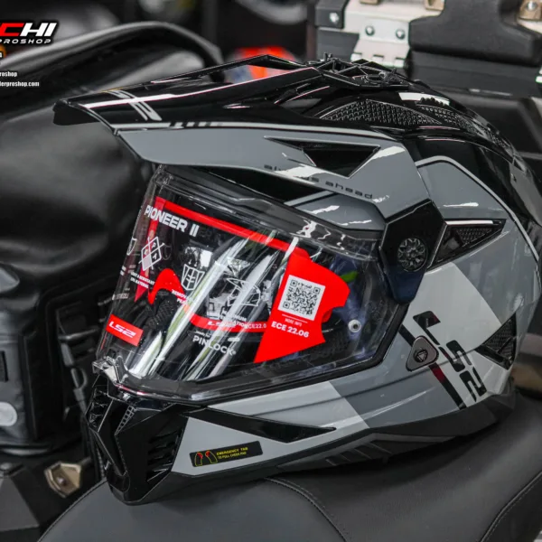 LS2 MX702 PIONEER II Rally GrayBlack