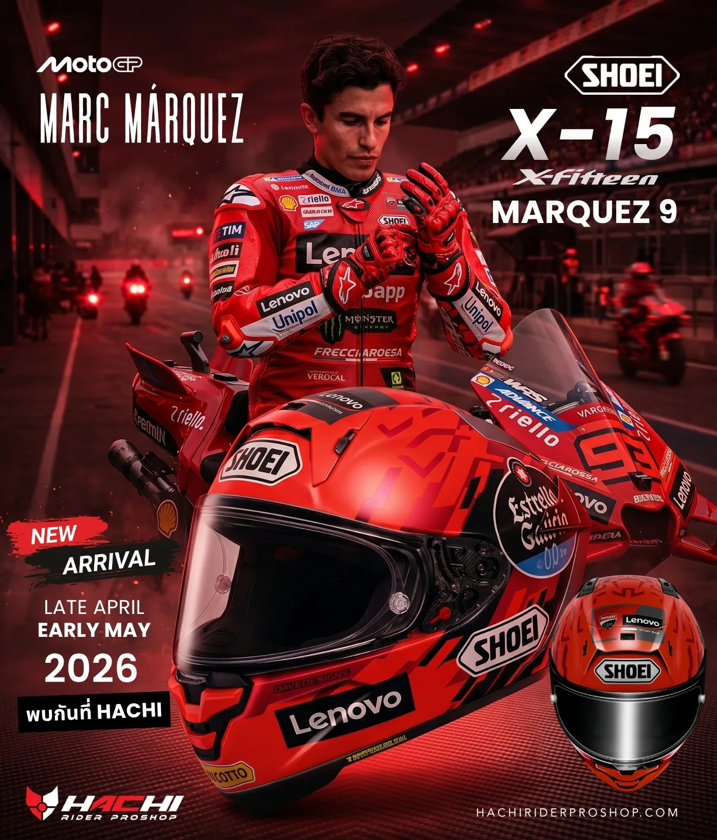 MARQUEZ 9 X Fifteen Available HACHI